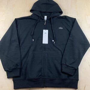 Black Alo Hoodie Zip Up